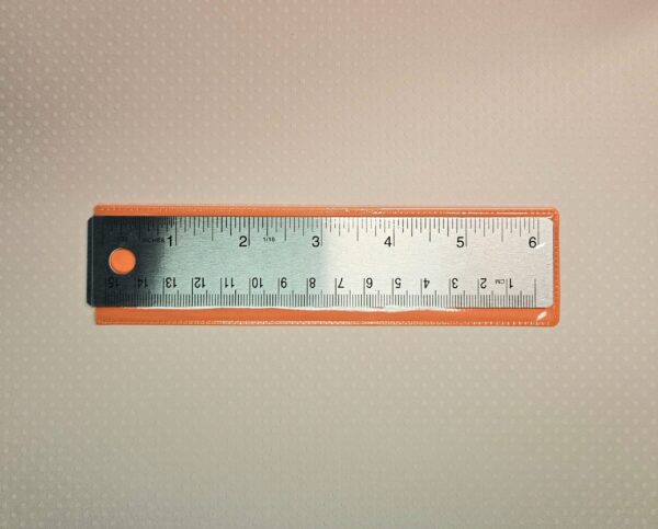 6" Stainless Steel Ruler for Miniature Construction